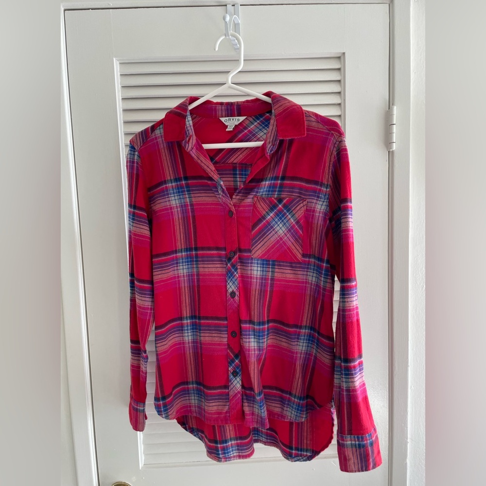 Long sleeve button down flannel